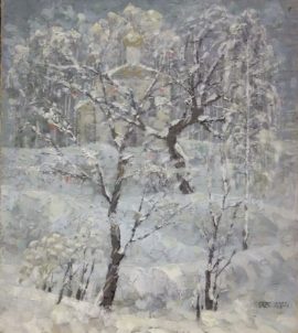 Январь, холст, масло