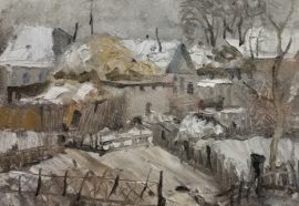 Поселок Хабарное зима фрагмент